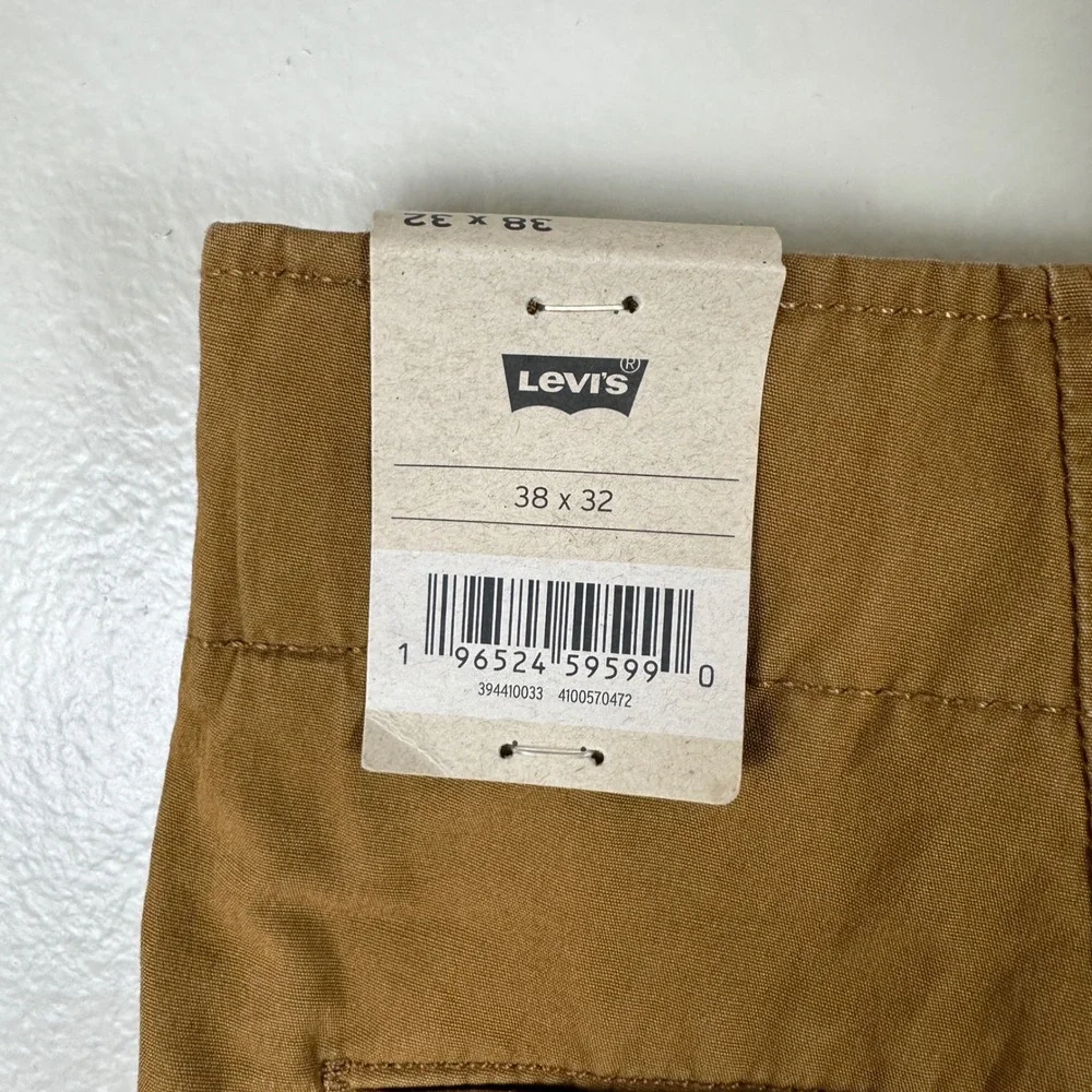 Levi's Men's 38x32‎ XX Cargo Taper Pants Brown Stretch Twill 90s y2k NEW